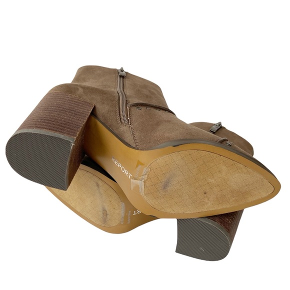 Report Jewel Vegan/Faux Suede Studded Boot  in Taupe Size 7.5 - Picture 10 of 11